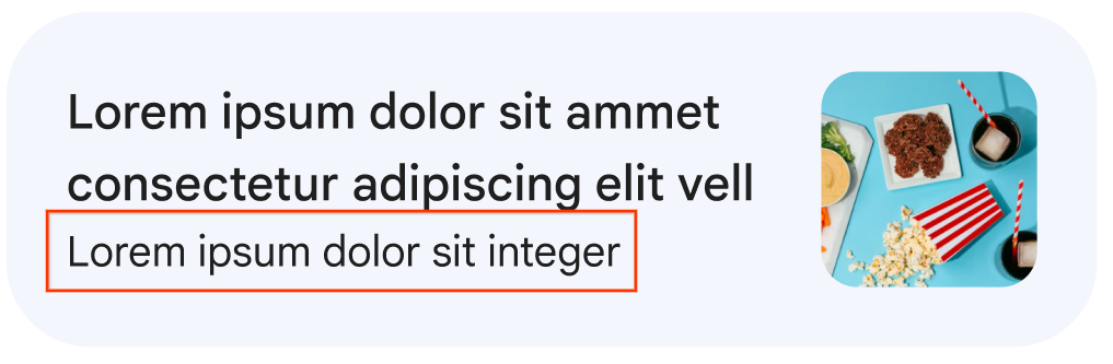 Exemplo de corpo de oportunidade de valor