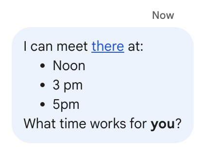Message received in Chat with the word