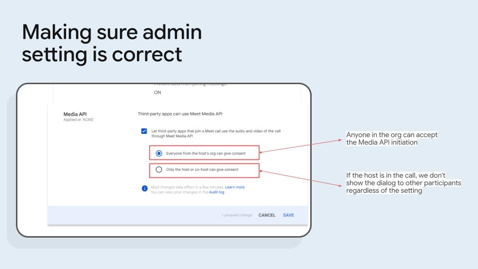 Make sure the administrator setting is correct.
