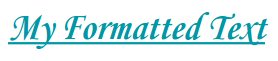 Edit text format sample
result.